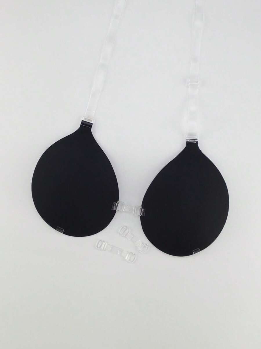 Women Adhesive Strapless Backless Push-Up Silicone Bra Pads