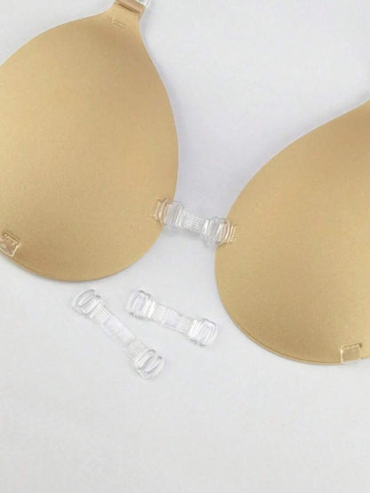 Women Adhesive Strapless Backless Push-Up Silicone Bra Pads