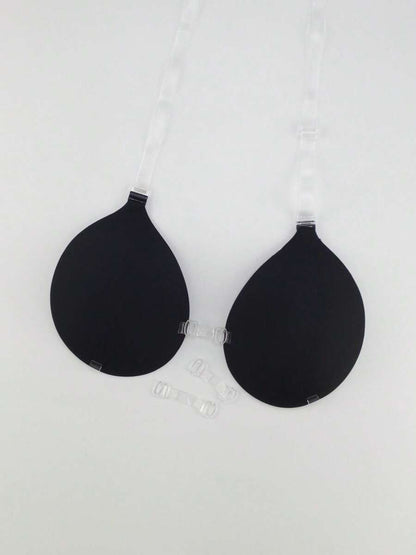 Women Adhesive Strapless Backless Push-Up Silicone Bra Pads