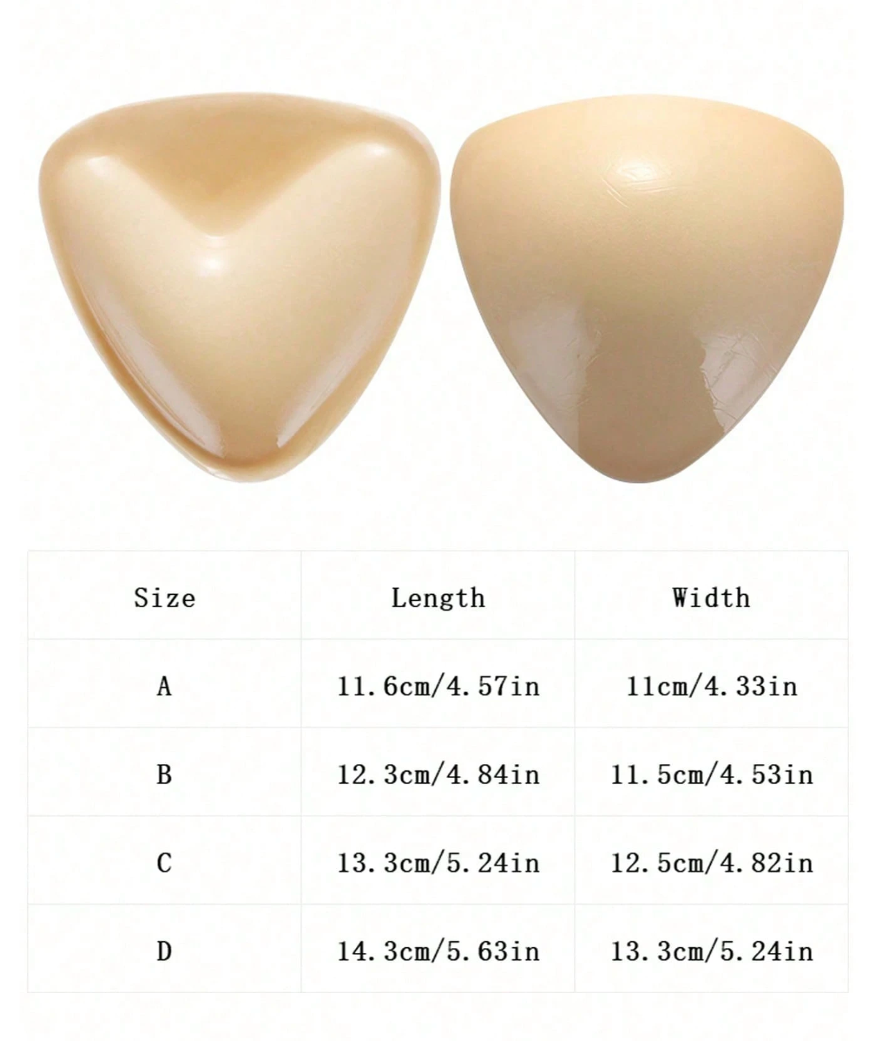 2 Pcs Of Double Sided Self-Adhesive Bra Pads